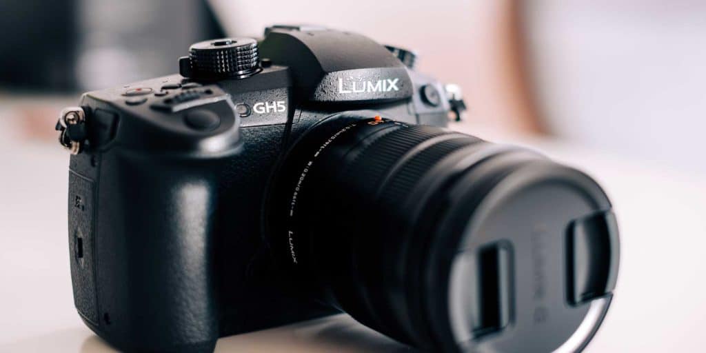 panasonic lumix gh5 with a zoom lens