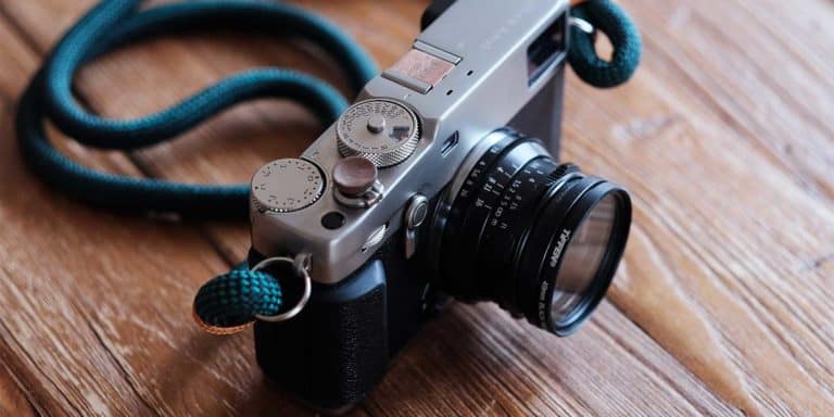 fujifilm x-pro3 mirrorless camera with a vintage lens
