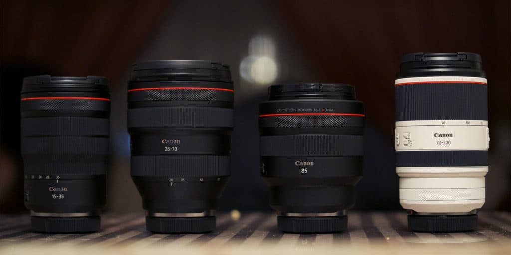 canon rf wedding photography lenses