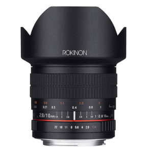 Rokinon 10mm F2.8 ED AS NCS CS Ultra Wide Angle Lens for Canon EF-M Mount Compact System Cameras