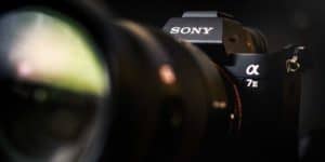 sony A7III mirrorless camera with a macro lens