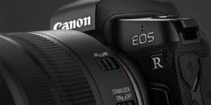 canon eos r mirrorless camera closeup