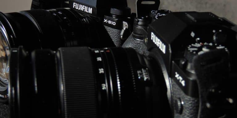 fuji s10 and x-t4 cameras