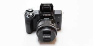 canon EOS M50 Mark ii on a white background