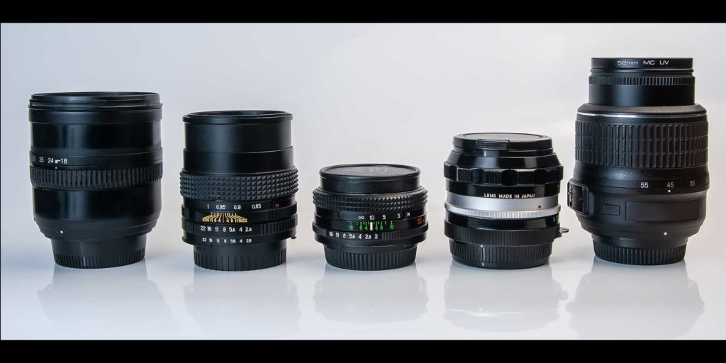 lenses with different focal lengths