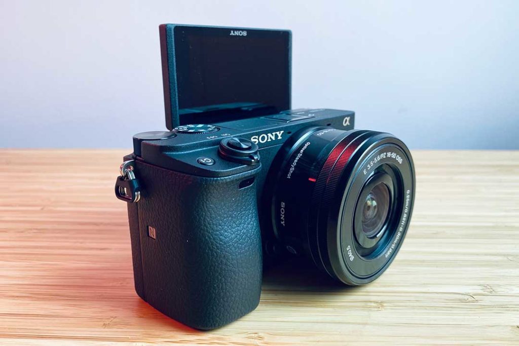 sony a6400 with the compact kit lens
